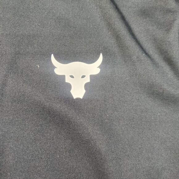 Under Armour Jacket Mens Small Project Rock Track Black Bull Gym Active Full Zip - Picture 4 of 15